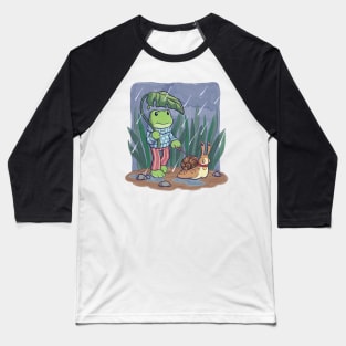 Walking the Snail Baseball T-Shirt